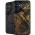 Gold and Black Marble Galaxy S24 Plus Kickstand Case