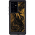 Gold and Black Marble Galaxy S24 Ultra Waterproof Case