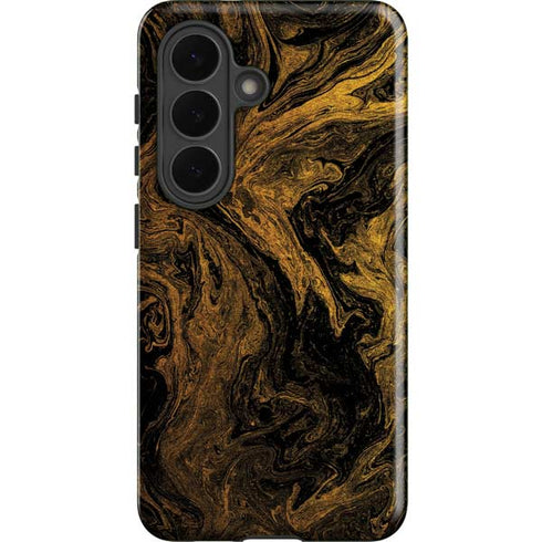 Gold and Black Marble Galaxy S26 Impact Case