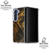 Gold and Black Marble Galaxy Z Fold6 Clear Case