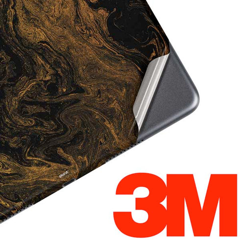 Gold and Black Marble iPad Skins