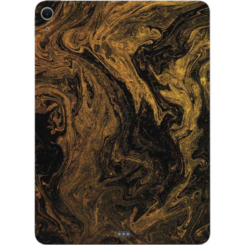 Gold and Black Marble Apple iPad Air Skin