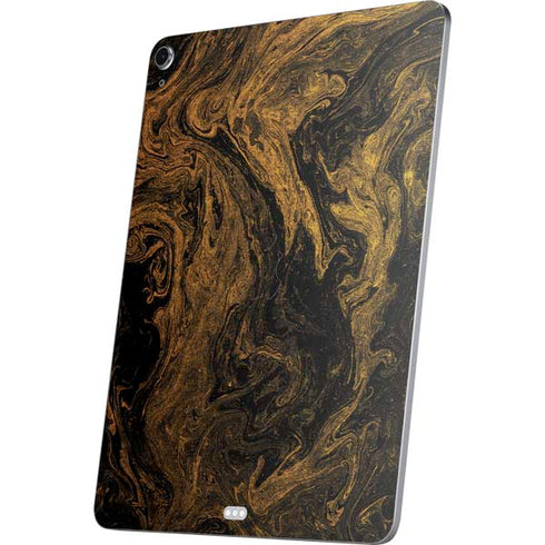 Gold and Black Marble Apple iPad Air Skin