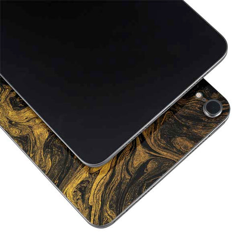Gold and Black Marble Apple iPad Mini Skin
