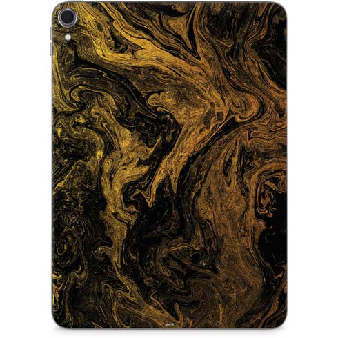 Gold and Black Marble Apple iPad Pro Skin