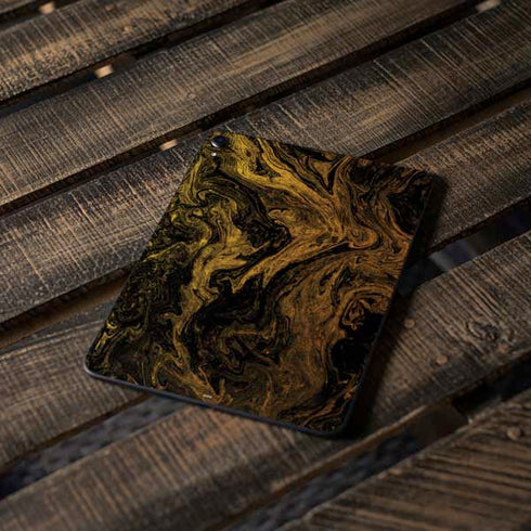 Gold and Black Marble Apple iPad Pro Skin