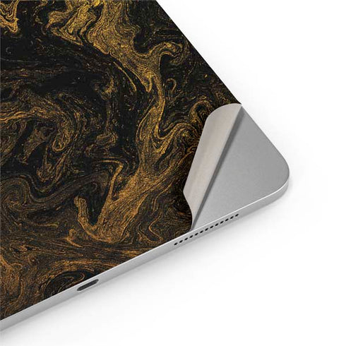 Gold and Black Marble iPad Pro 13in M4 (2024) Skin