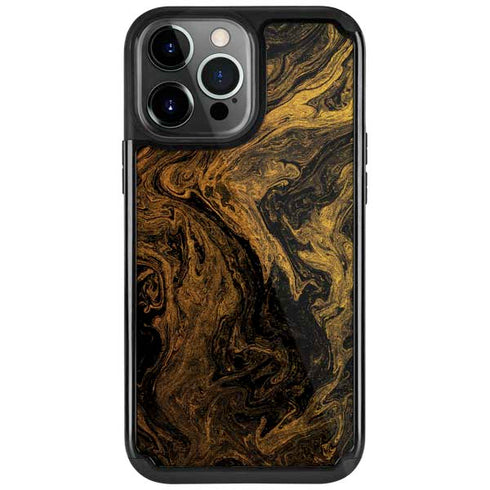 Gold and Black Marble iPhone Cases