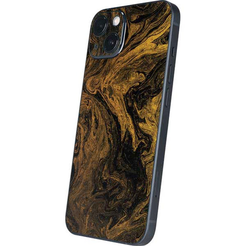 Gold and Black Marble iPhone Skins