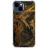 Gold and Black Marble iPhone 15 Clear Case