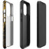 Gold and Black Marble iPhone 15 Pro Impact Case