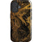 Gold and Black Marble iPhone 16 Magsafe Impact Case