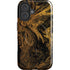 Gold and Black Marble iPhone 16 Magsafe Impact Case