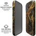 Gold and Black Marble iPhone 16 Magsafe Impact Case