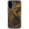 Gold and Black Marble iPhone 16 Plus Clear Case