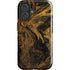 Gold and Black Marble iPhone 16 Plus Impact Case