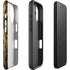 Gold and Black Marble iPhone 16 Plus Impact Case