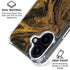 Gold and Black Marble iPhone 16 Plus MagSafe Case