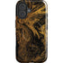 Gold and Black Marble iPhone 16 Plus Magsafe Impact Case