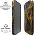 Gold and Black Marble iPhone 16 Plus Magsafe Impact Case
