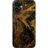 Gold and Black Marble iPhone 16 Plus Skin