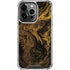 Gold and Black Marble iPhone 16 Pro Clear Case