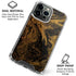 Gold and Black Marble iPhone 16 Pro Clear Case