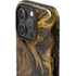 Gold and Black Marble iPhone 16 Pro Impact Case