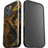 Gold and Black Marble iPhone 16 Pro Impact Case