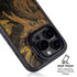 Gold and Black Marble iPhone 16 Pro Kickstand Case