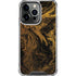 Gold and Black Marble iPhone 16 Pro Max Clear Case