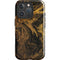 Gold and Black Marble iPhone 16 Pro Max Impact Case
