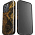 Gold and Black Marble iPhone 16 Pro Max Impact Case