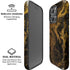 Gold and Black Marble iPhone 16 Pro Max Magsafe Impact Case