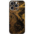 Gold and Black Marble iPhone 16 Pro Skin