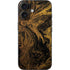 Gold and Black Marble iPhone 16 Skin