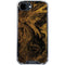 Gold and Black Marble iPhone 16e Clear Case
