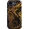 Gold and Black Marble iPhone 16e Impact Case