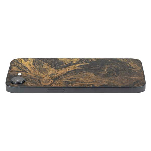 Gold and Black Marble iPhone 16e Skin