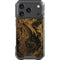 Gold and Black Marble iPhone 18 Pro Clear Case