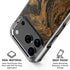 Gold and Black Marble iPhone 18 Pro Clear Case