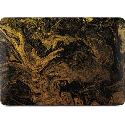 Gold and Black Marble Apple MacBook Air Skin