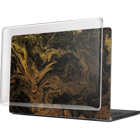 Gold and Black Marble MacBook Pro 14in (2021-24) Case plus Skin