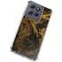 Gold and Black Marble Moto G 5G (2025) Clear Case