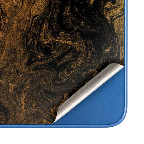 Gold and Black Marble Moto G Play 4G (2024) Skin