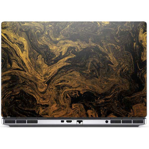 Gold and Black Marble Dell Precision Skin