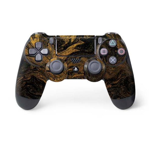 Gold and Black Marble PlayStation PS4 Skins