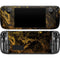 Gold and Black Marble Steam Deck Handheld Gaming Computer OLED Skin