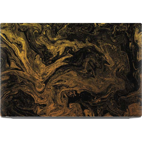 Gold and Black Marble Dell XPS Skin