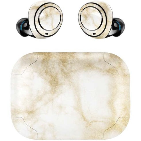 Gold and White Marble Amazon Echo Buds Skin